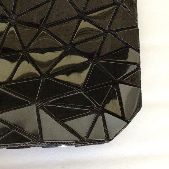 EMILIO PEPE BLACK ORIGAMI CHAIN BAG CLUTCH - Picture 13 of 13